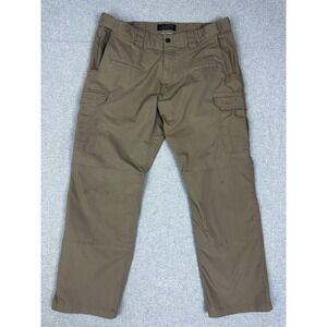 LAPG Battle Rattle Tactical Pants Mens Large Brown Stretch Ripstop Cargo Outdoor